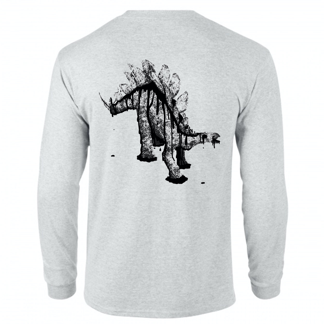 big-scary-monsters-me-rex-triceratops-t-shirt-manche-longue-gris image 2