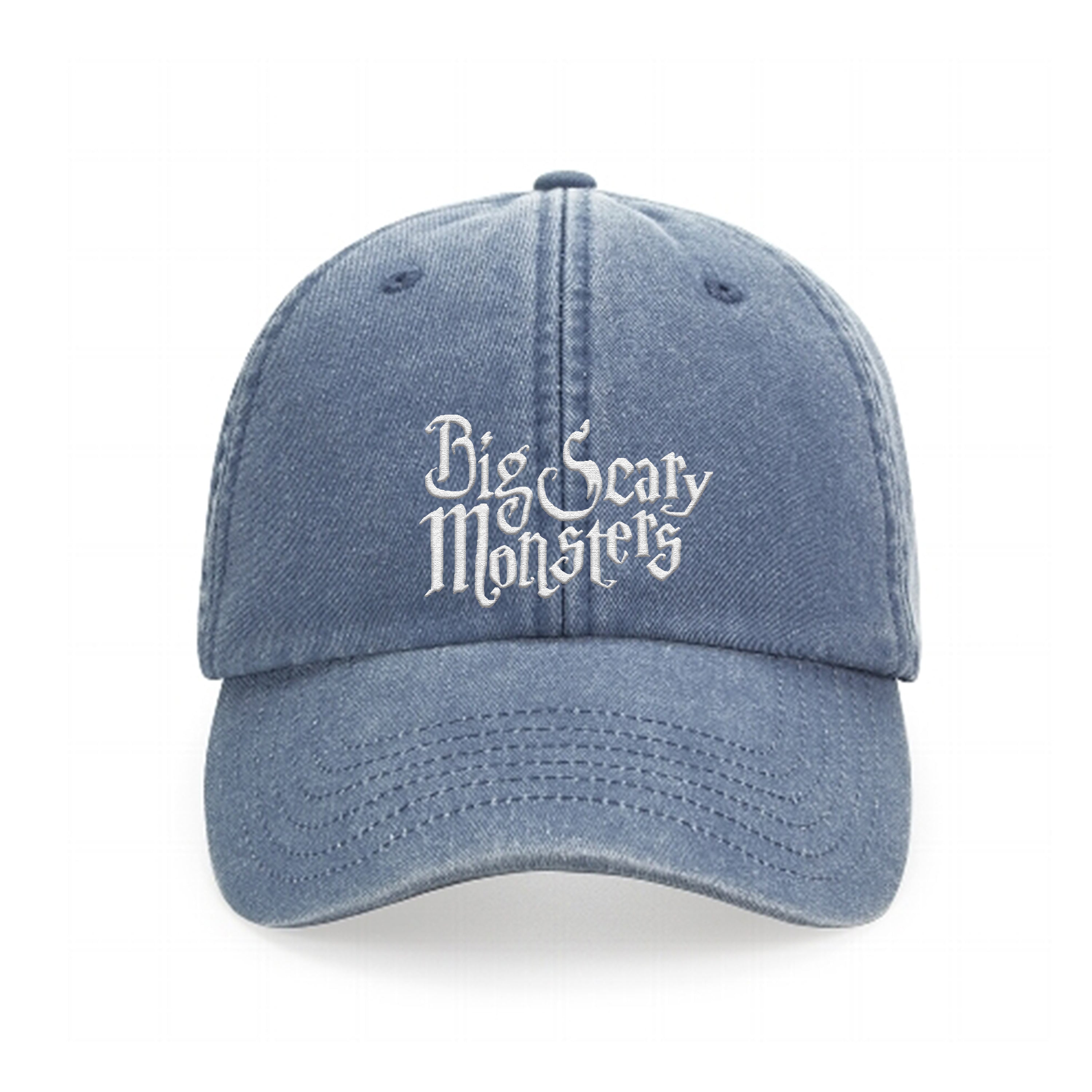 big-scary-monsters-logo-dad-cap-casquette-noir-vintage image 3