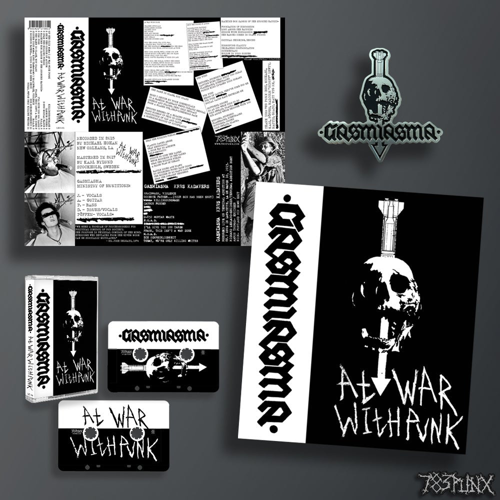 gasmiasma-at-war-with-punk-cassette-k7-pin-hardcore-punk image 2