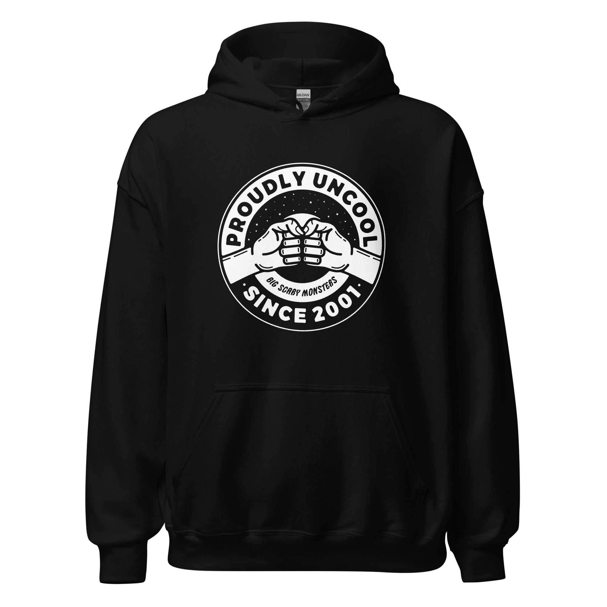 proudly-uncool-hoodie-sweat-capuche-noir-taille-l image 1