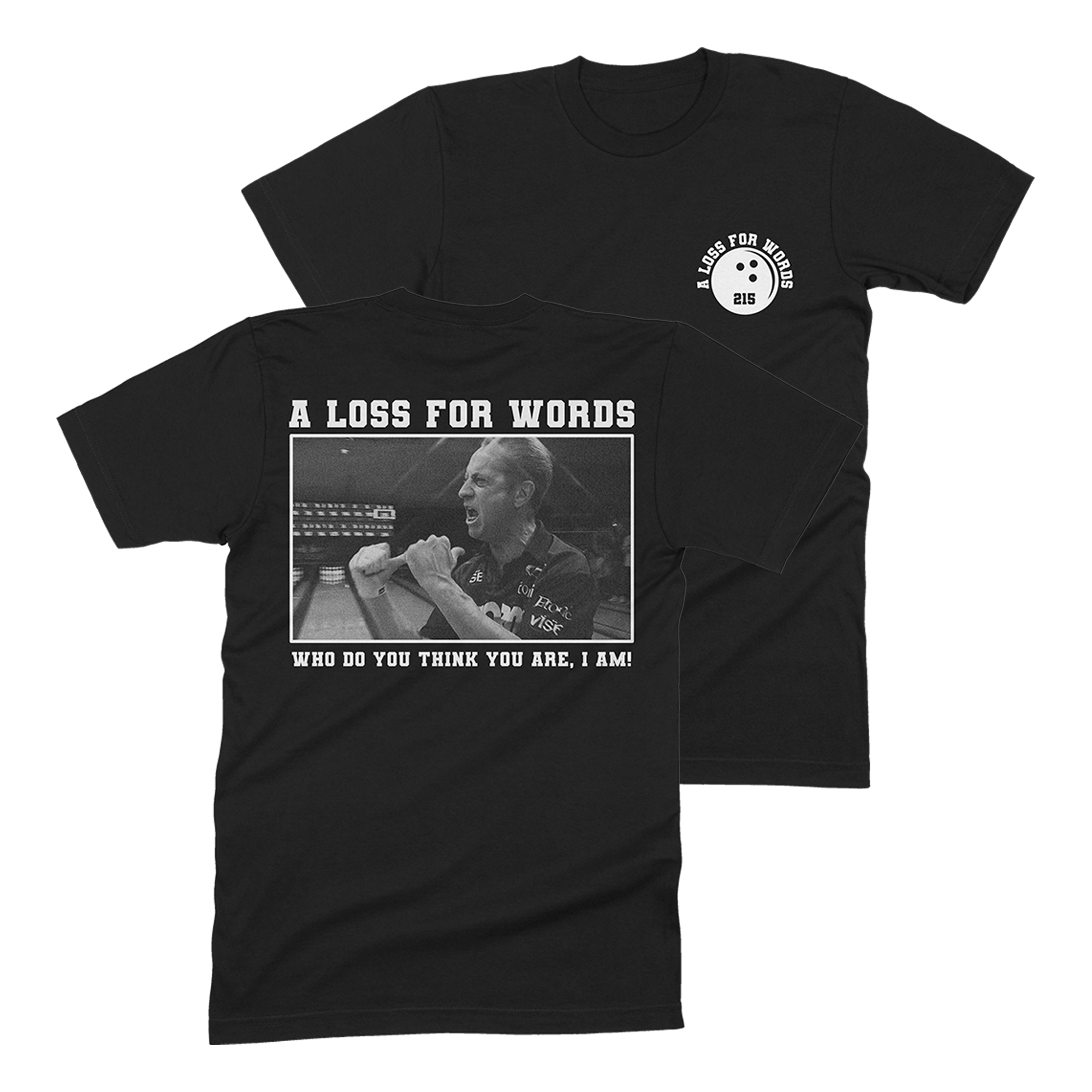 a-loss-for-words-pete-weber-t-shirt-coton-noir-l image 1