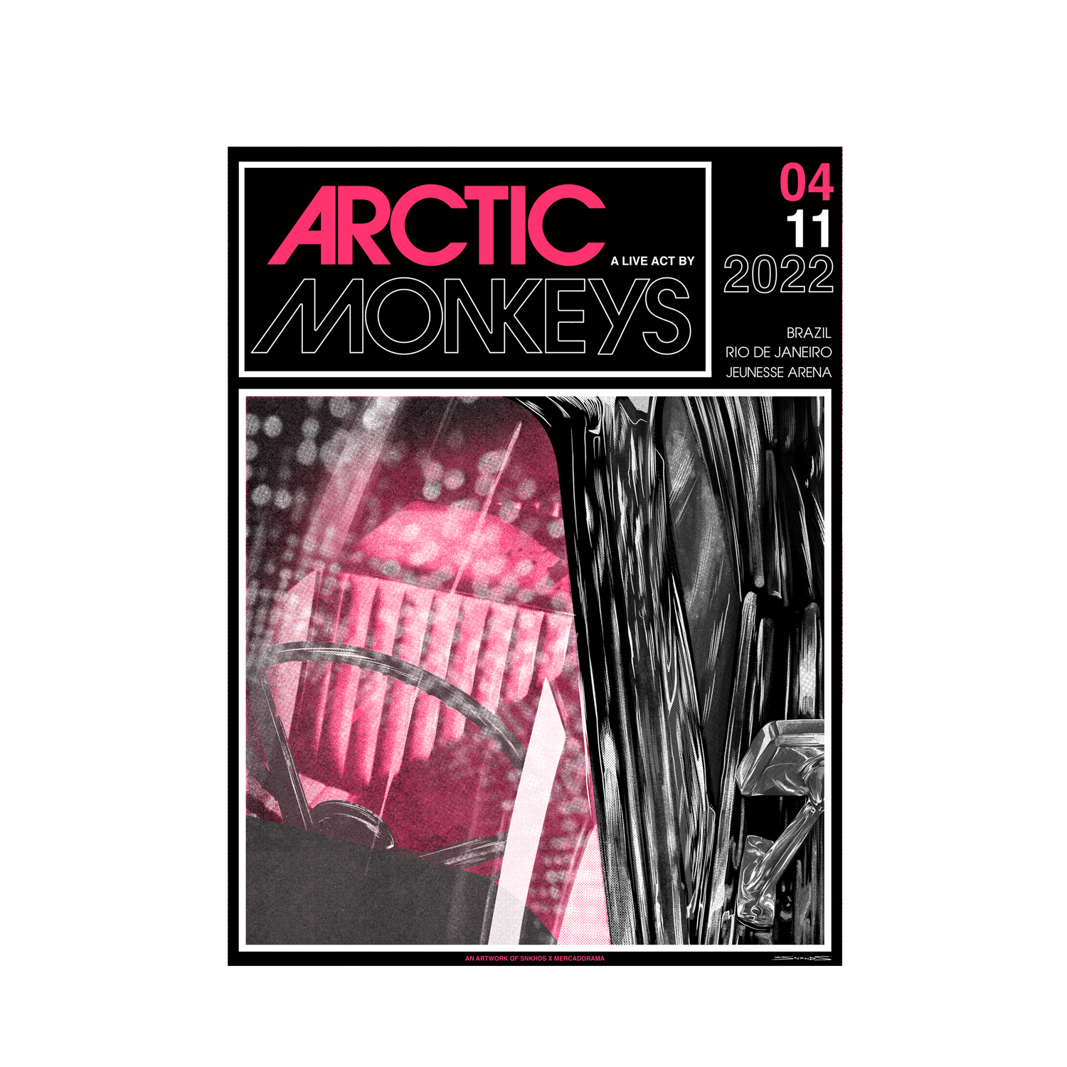 arctic-monkeys-rio-2022-affiche-num-rot-e image 1