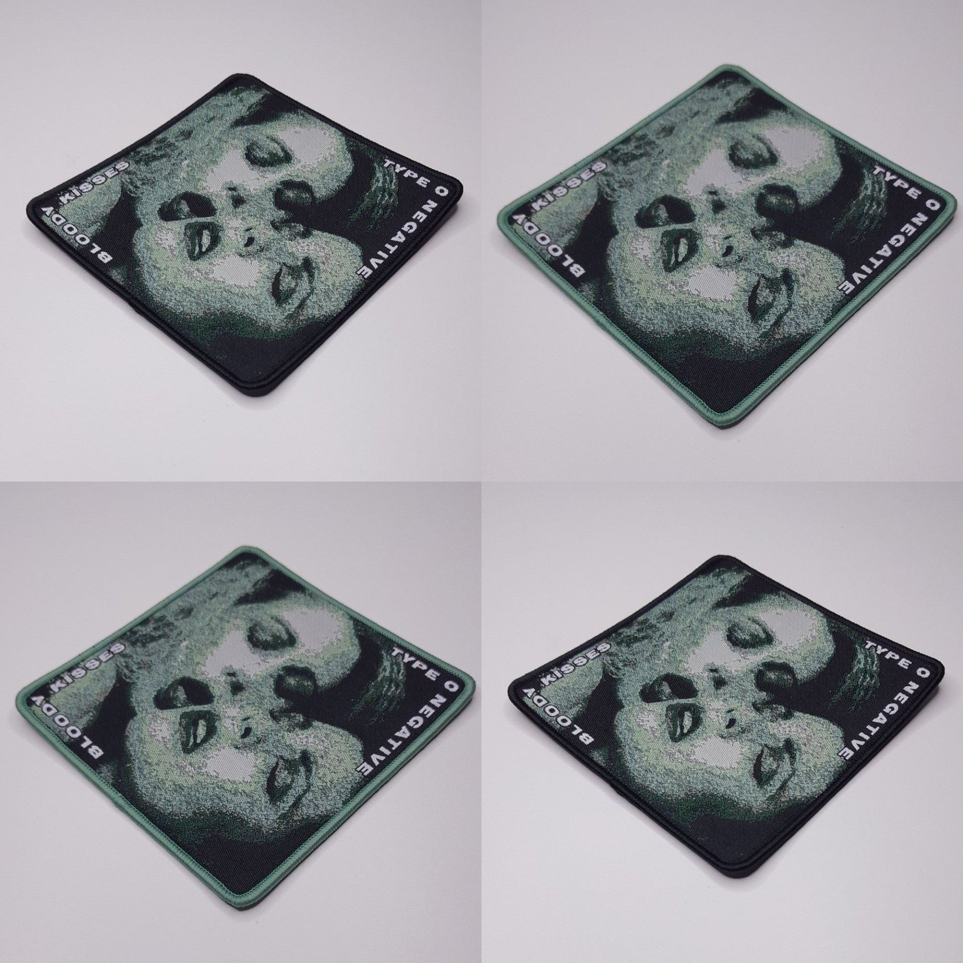 type-o-negative-bloody-kisses-patch-tiss-bordure-noire image 1