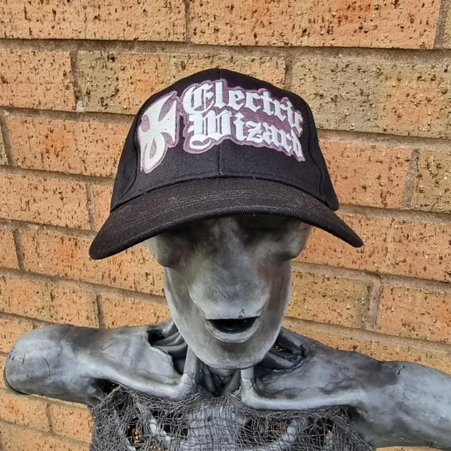 electric-wizard-logo-casquette-baseball-phosphorescente-blanche image 1