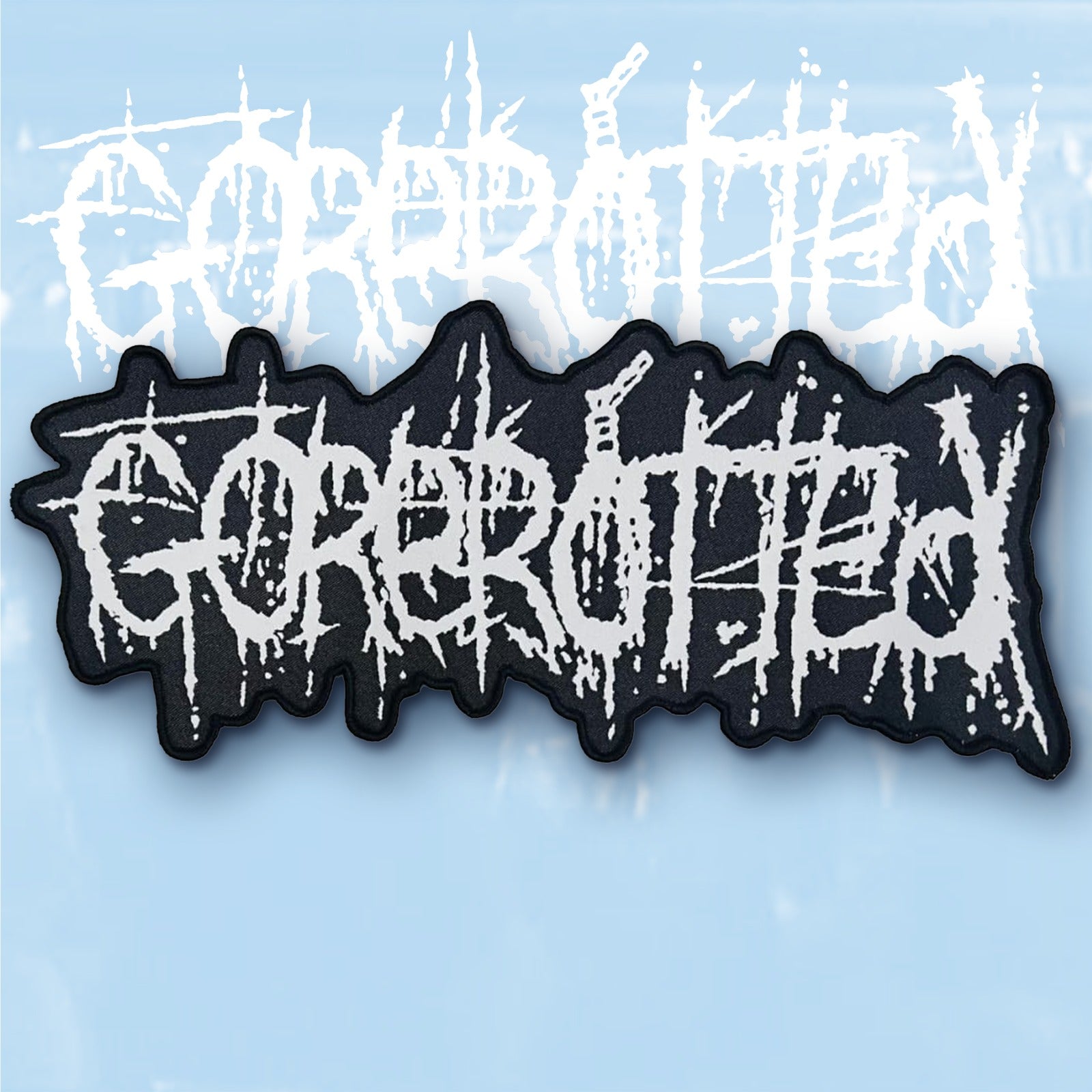 gorerotted-logo-patch-surdimensionn-tiss-oversize-noir image 4