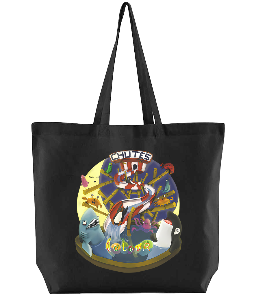 big-scary-monsters-colour-chutes-sac-tote-coton-bio-beige image 2