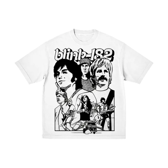 blink-182-first-date-t-shirt-blanc-unisexe image 1
