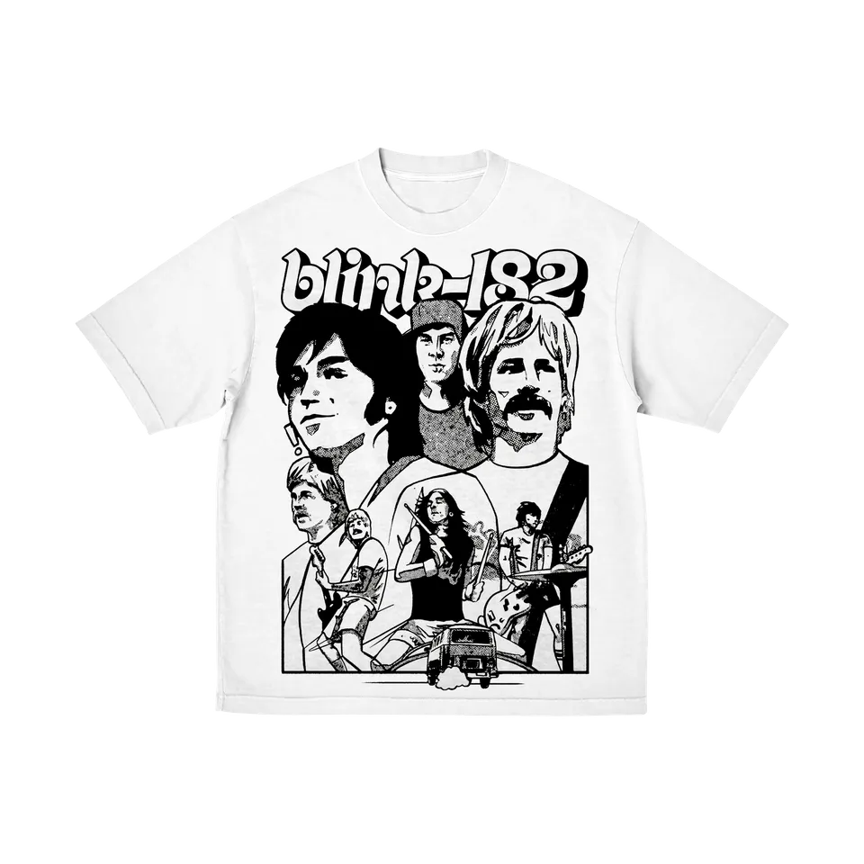 blink-182-first-date-t-shirt-blanc-unisexe image 1