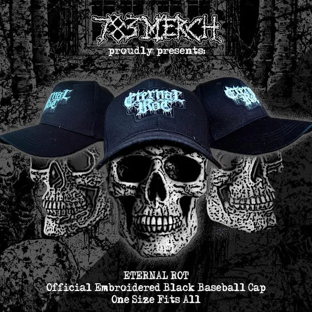 eternal-rot-logo-casquette-baseball-blanche-brod-e image 1