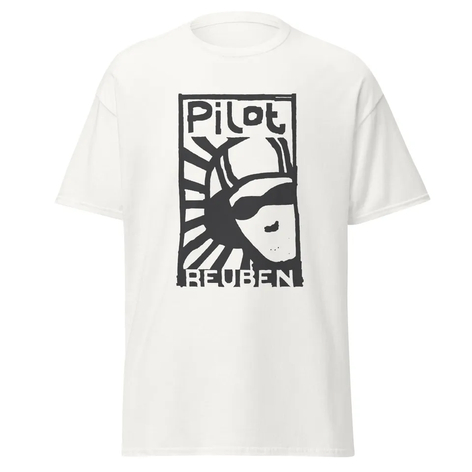 big-scary-monsters-reuben-pilot-t-shirt-coton-noir-rock image 1