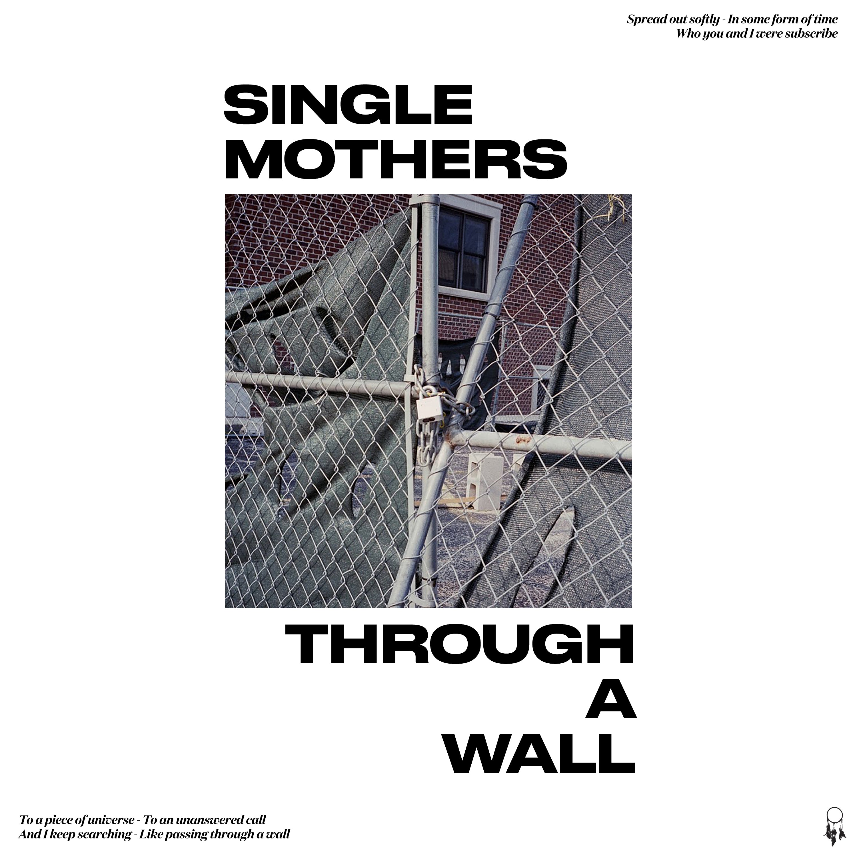 single-mothers-through-a-wall-vinyle-lp-noir-hardcore image 1