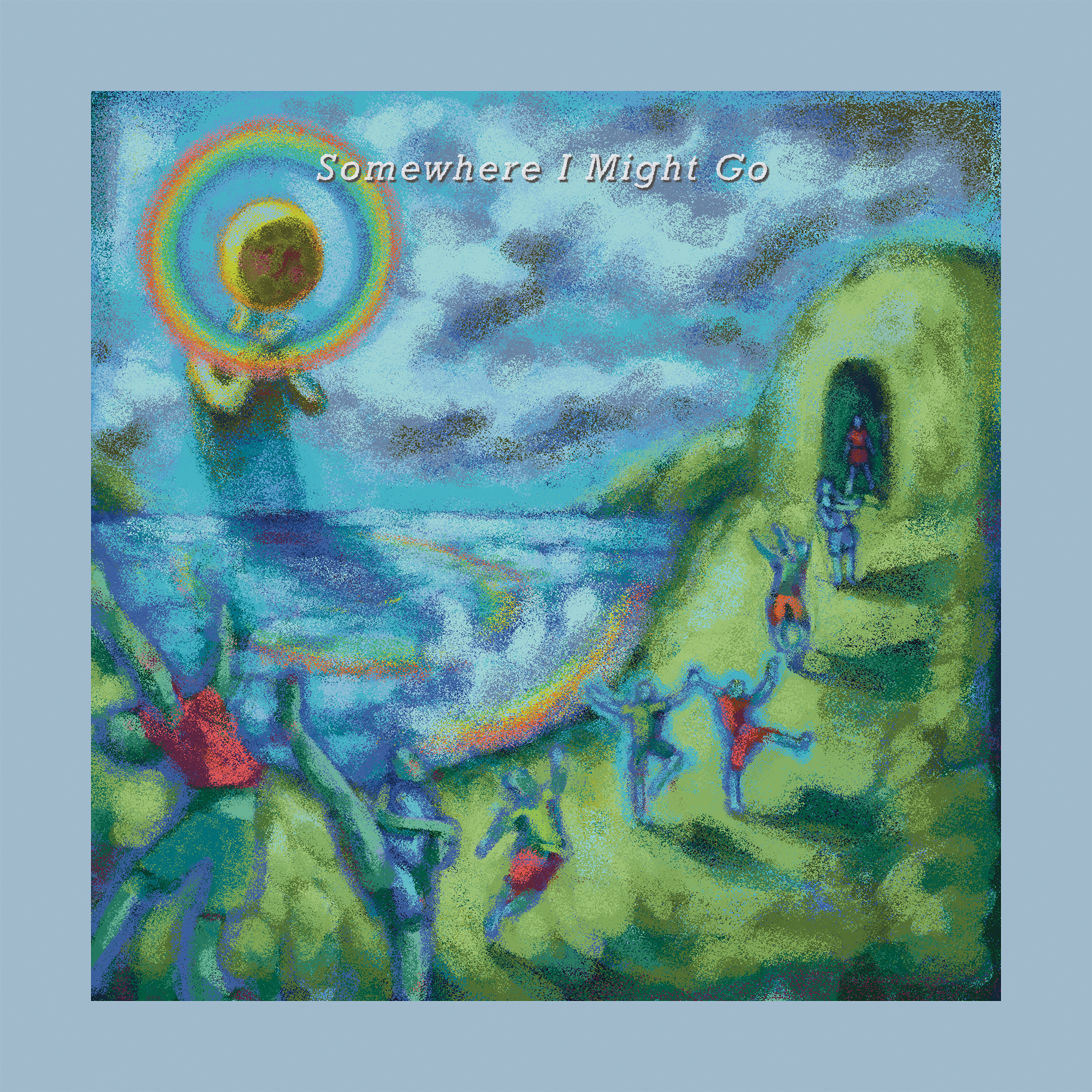 jordan-krimston-somewhere-i-might-go-vinyle-green-blue-swirl image 1