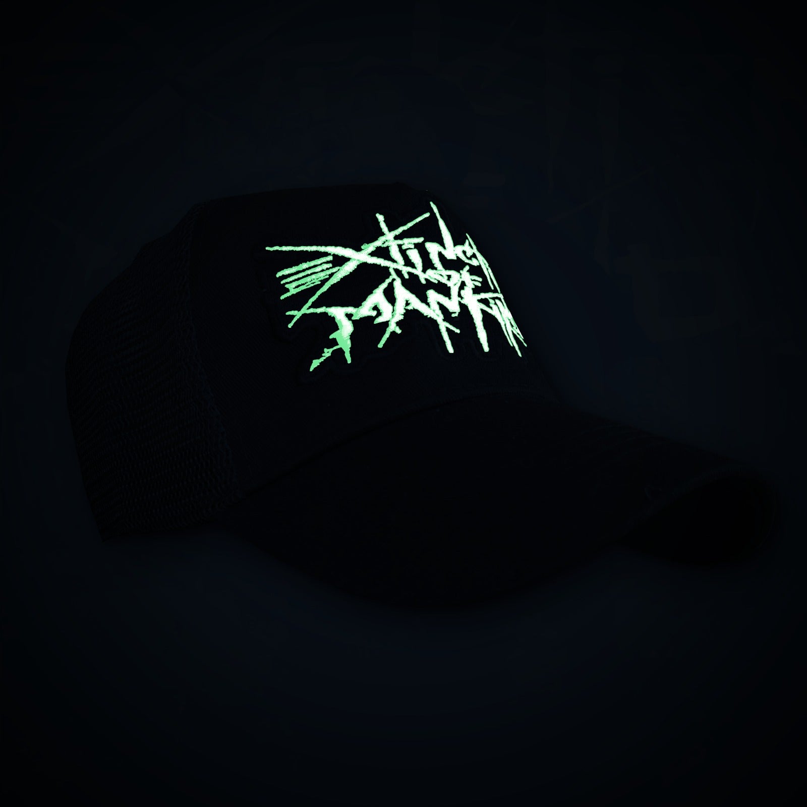 extinction-of-mankind-logo-casquette-trucker-phosphorescente image 2