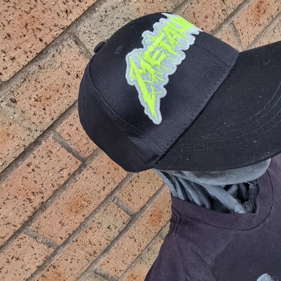 metallica-splatter-casquette-baseball-logo-phosphorescent-jaune image 3