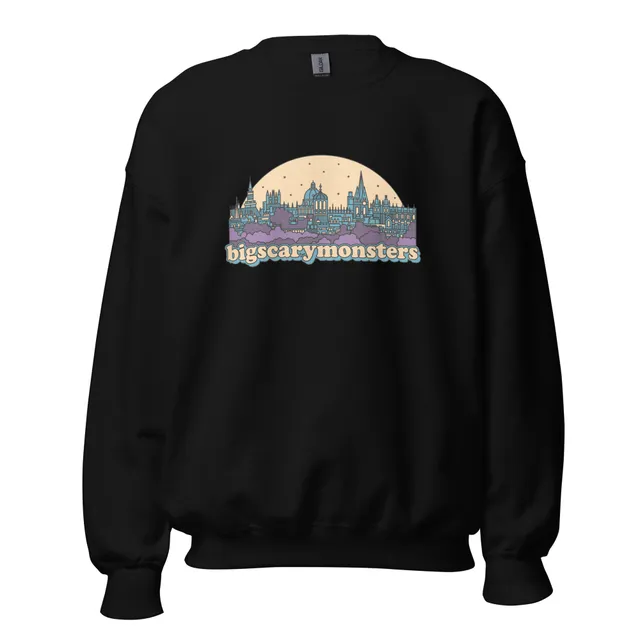 bsm-city-sweatshirt-noir-coton-coupe-classique-m image 1