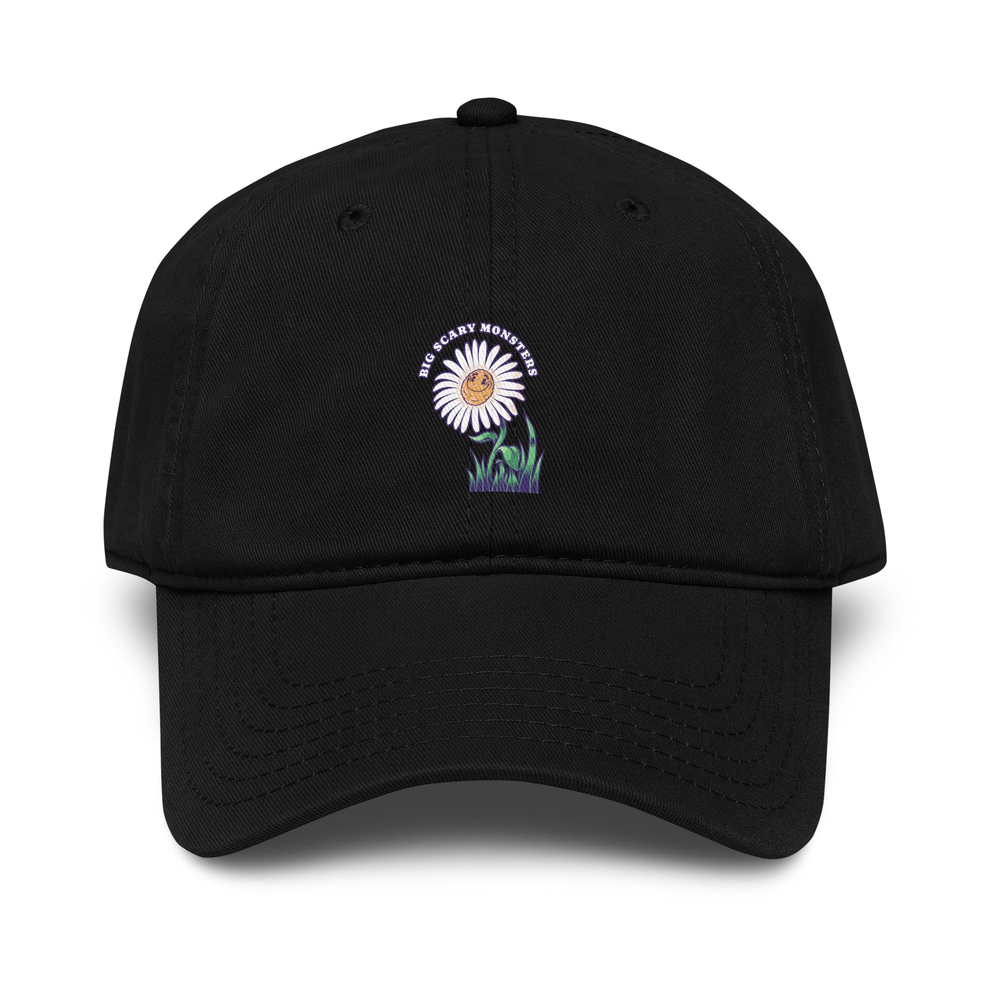 big-scary-monsters-daisy-casquette-noire-coton-r-glable image 3