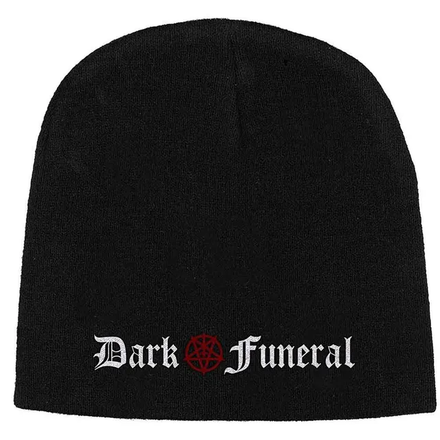 dark-funeral-logo-bonnet-beanie-brod-noir-sous-licence image 1