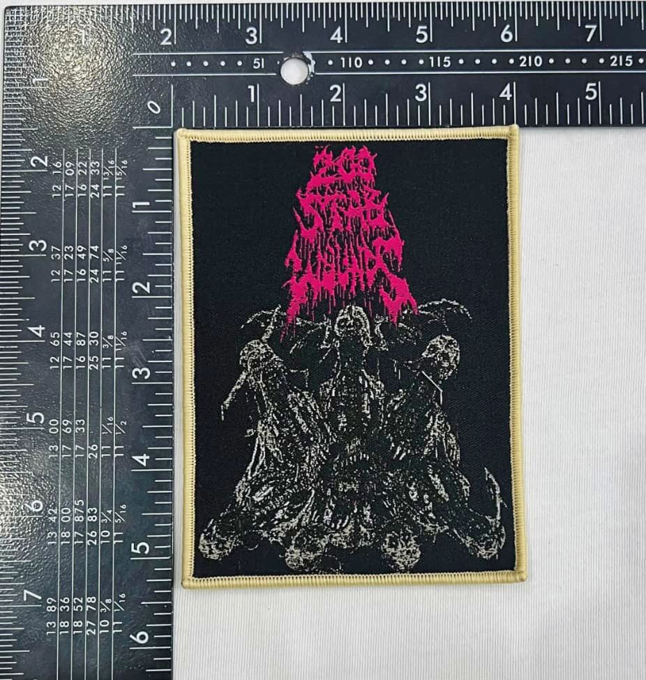 200-stab-wounds-wing-skulls-petit-patch-tiss-noir image 2