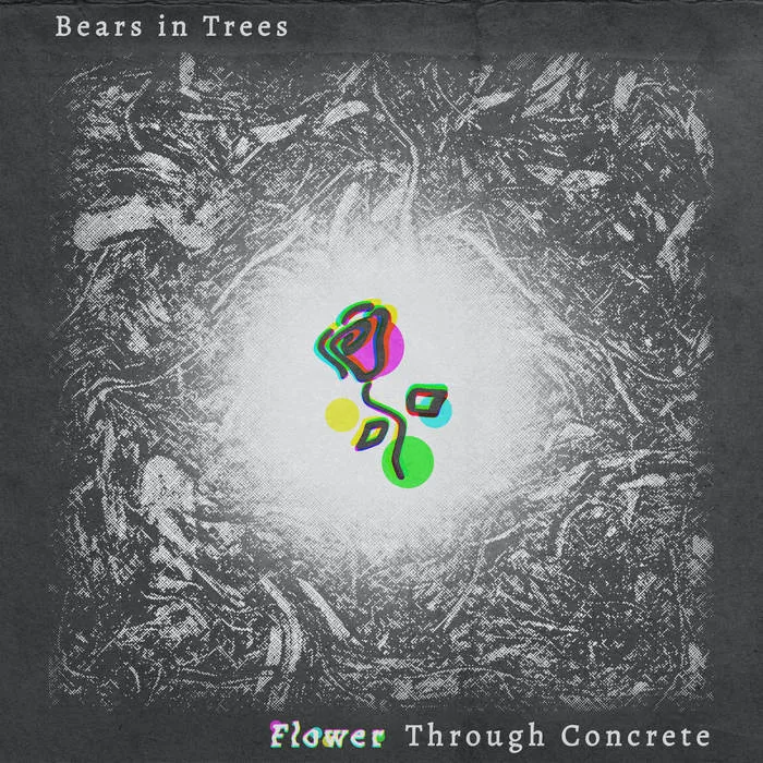 bears-in-trees-flower-through-concrete-vinyle-blanc-7-pouces image 1