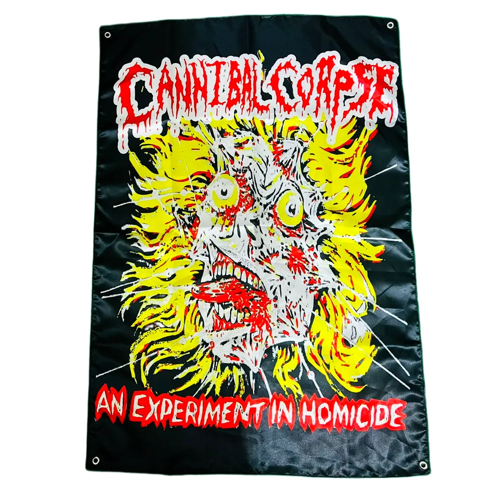 cannibal-corpse-an-experiment-drapeau-mural-100x70 image 1