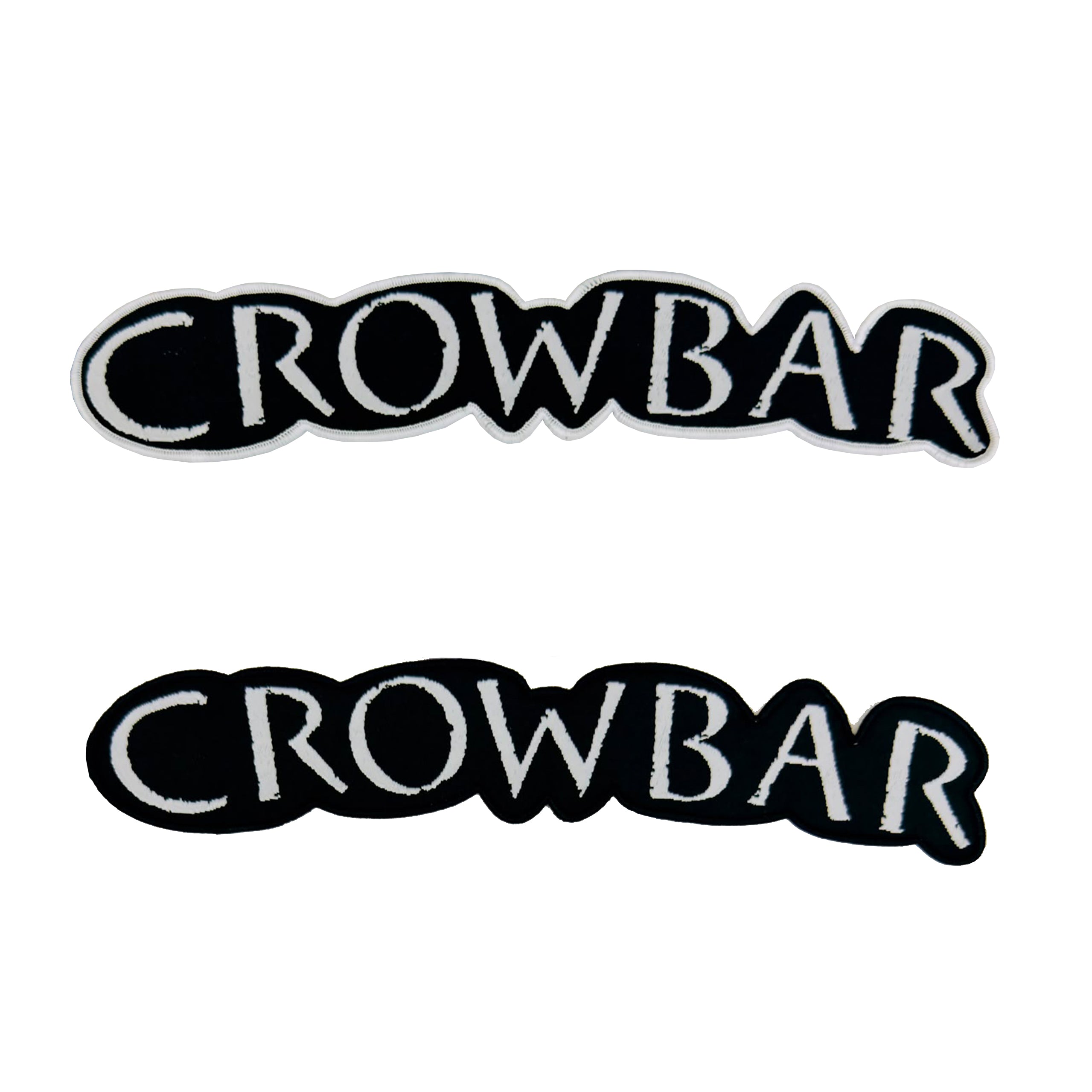 crowbar-logo-patch-tiss-oversize-30-cm-bord-noir image 1