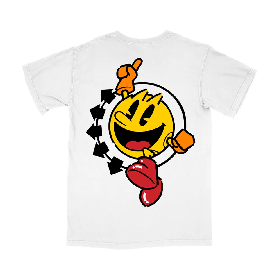 blink-182-pac-man-smiley-t-shirt-blanc image 1