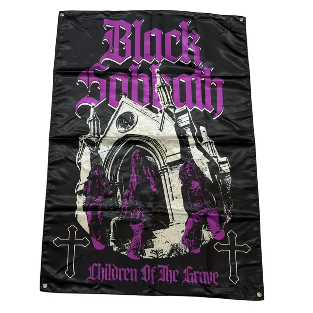 black-sabbath-children-of-the-grave-drapeau-mural-100x70-cm image 1