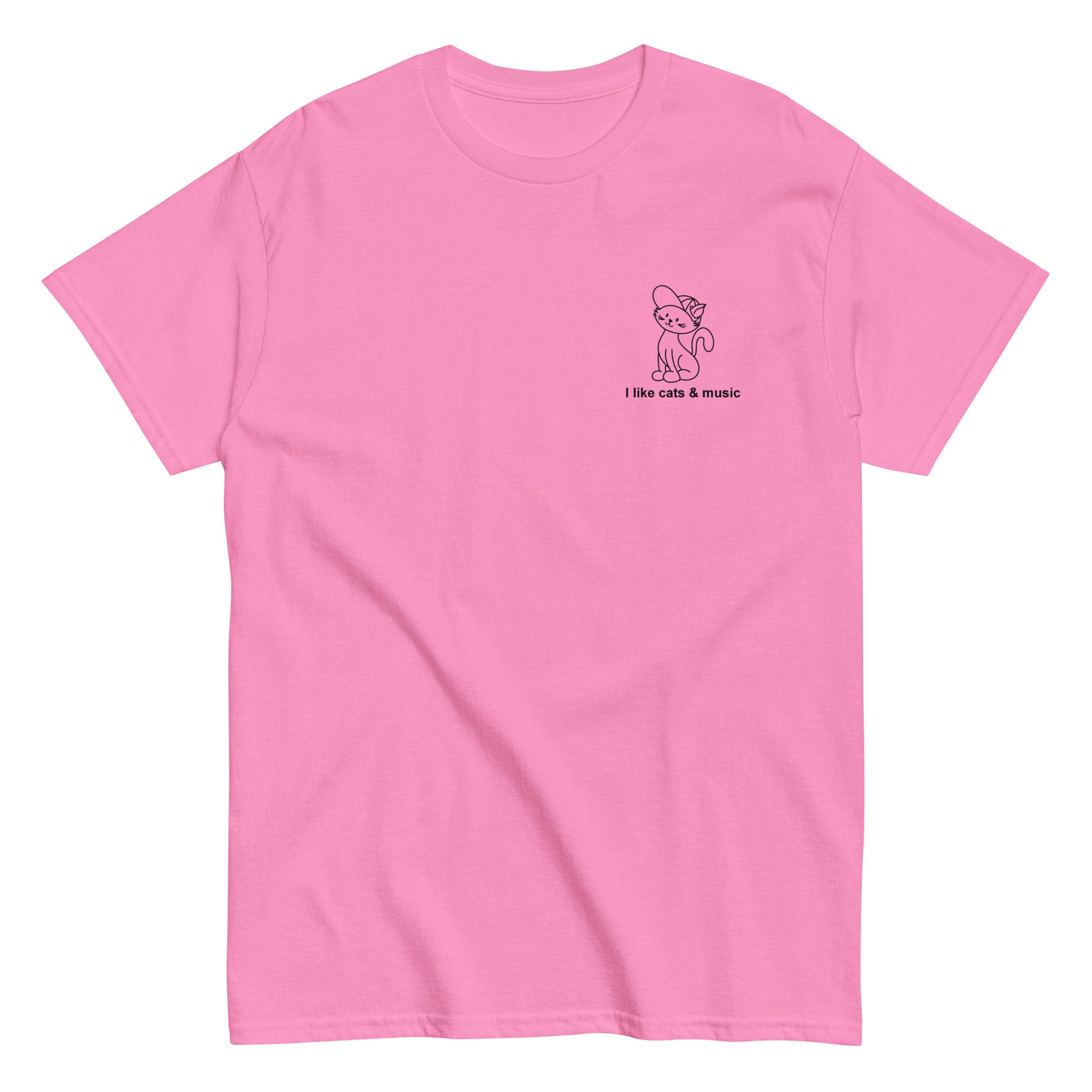 i-like-cats-music-t-shirt-noir-taille-m image 3