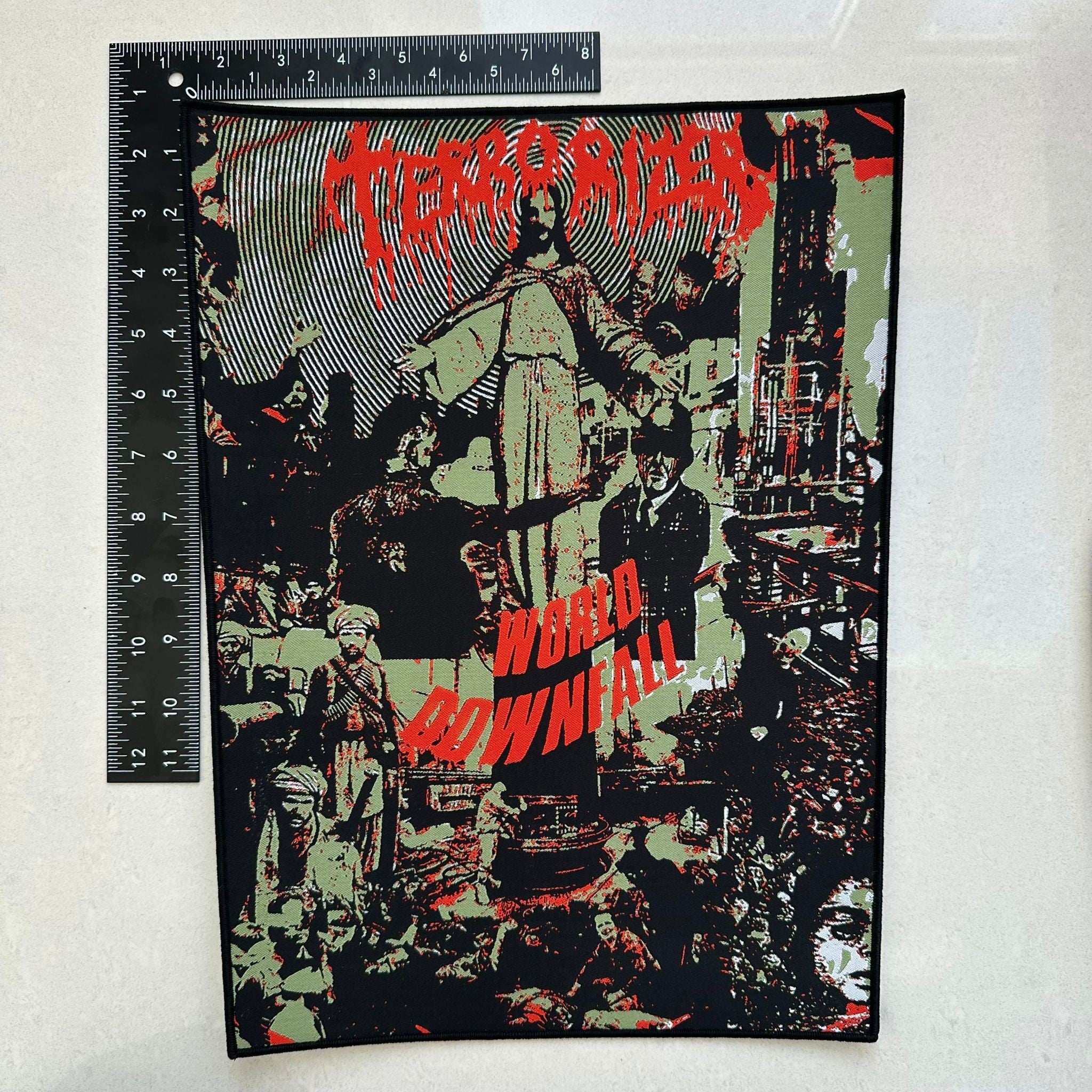terrorizer-world-downfall-backpatch-tiss-bord-noir image 4