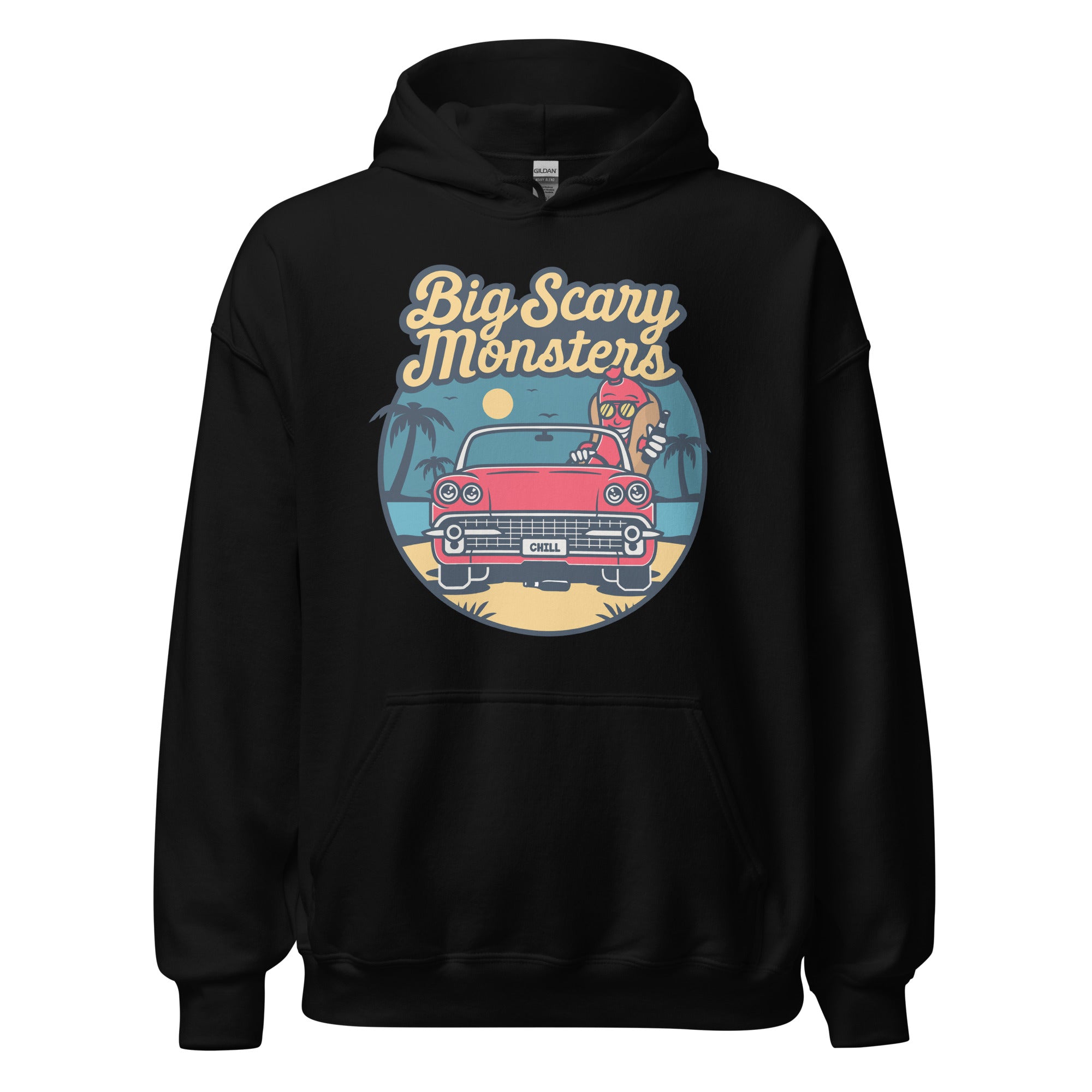 big-scary-monsters-bsm-hot-dog-sweat-noir-capuche image 2