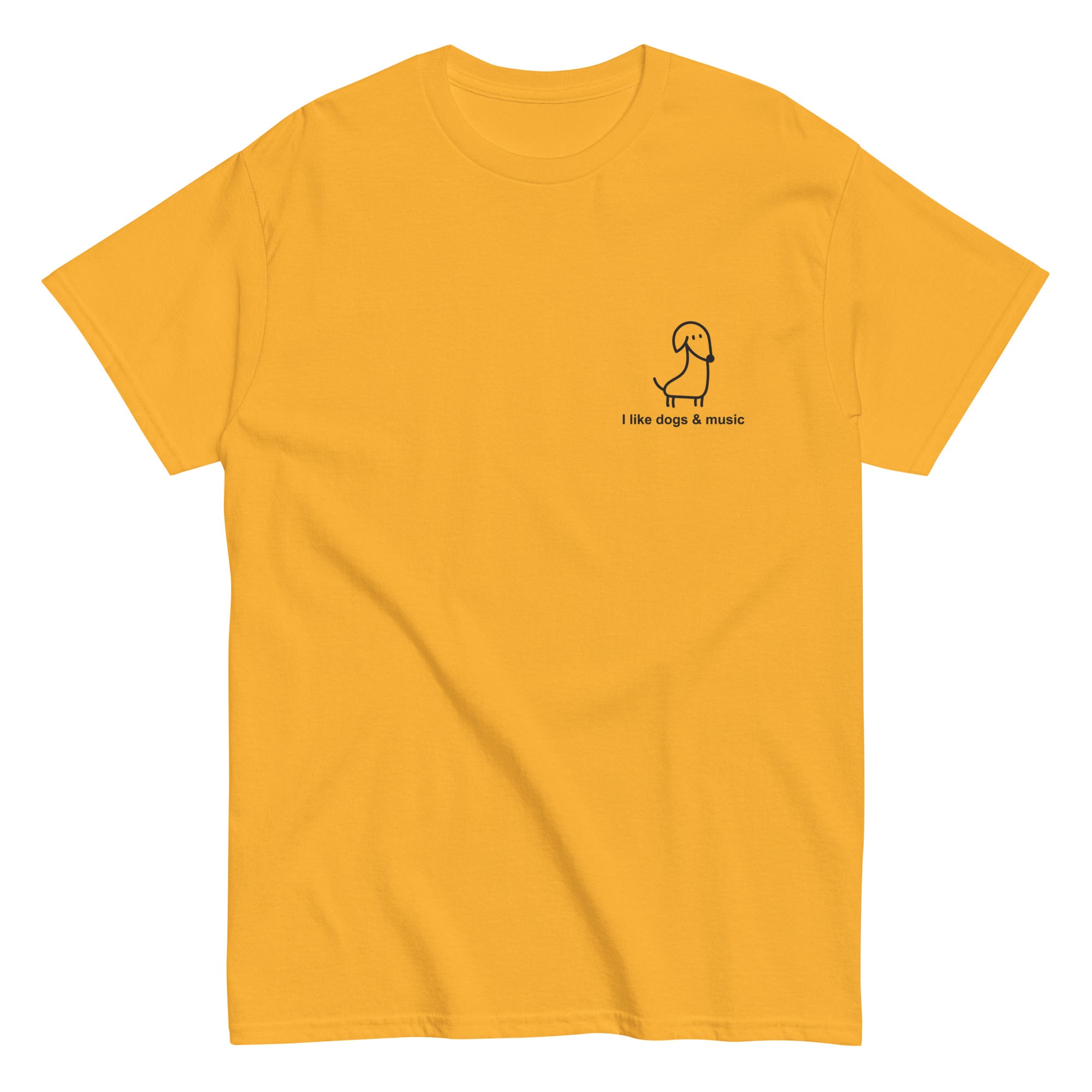 i-like-dogs-music-t-shirt-coton-blanc image 5