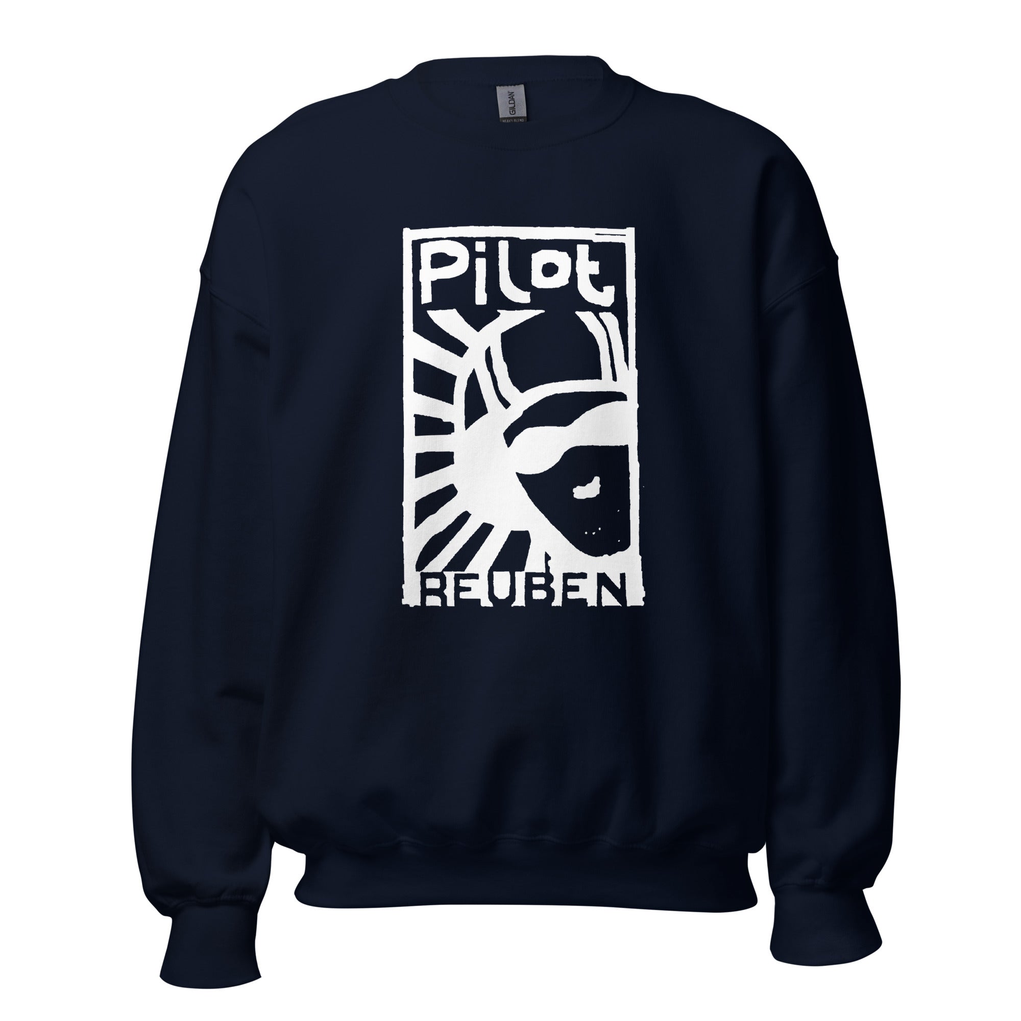 reuben-pilot-sweatshirt-coton-noir-taille-xl image 2