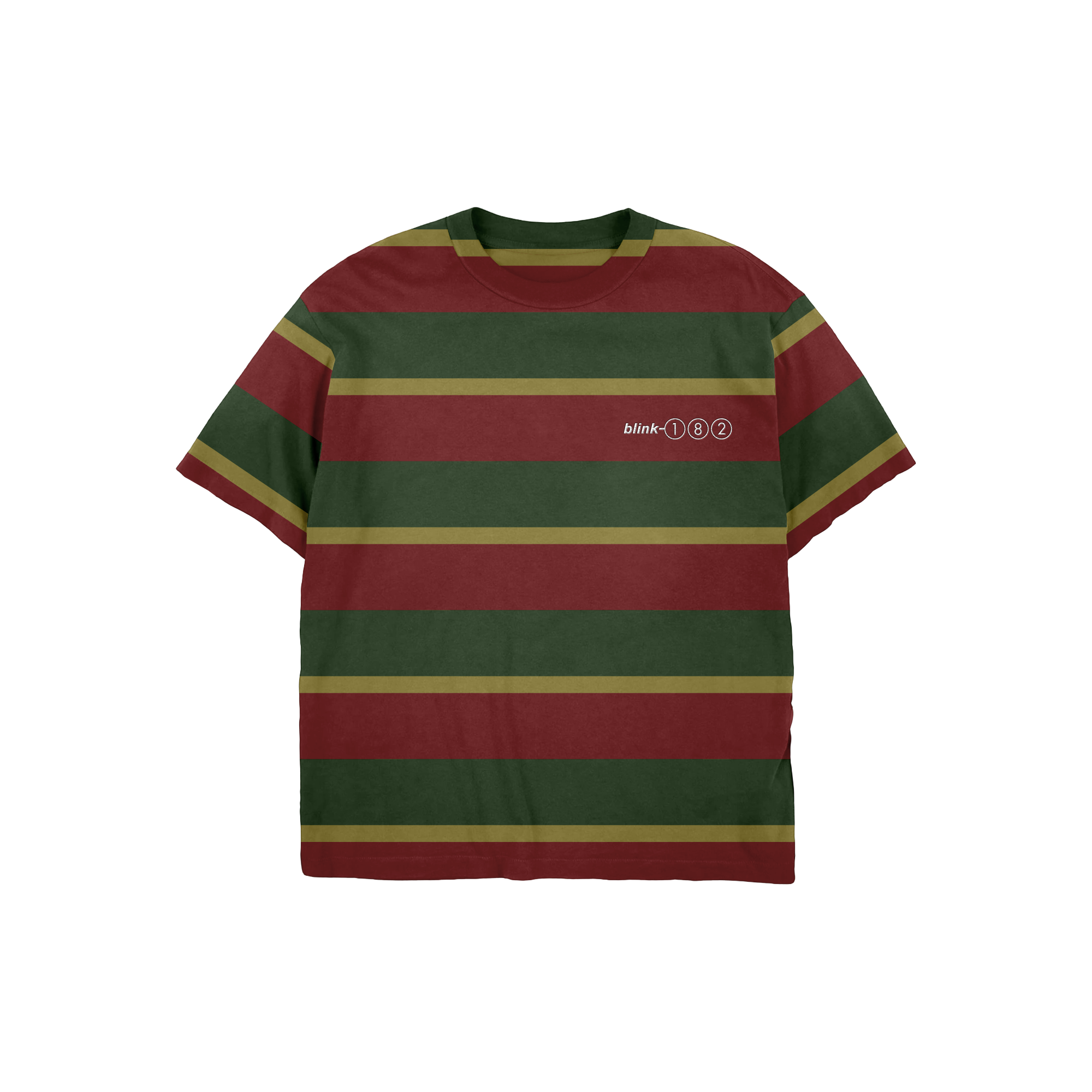 blink-182-toypaj-striped-t-shirt-ray-logo image 1