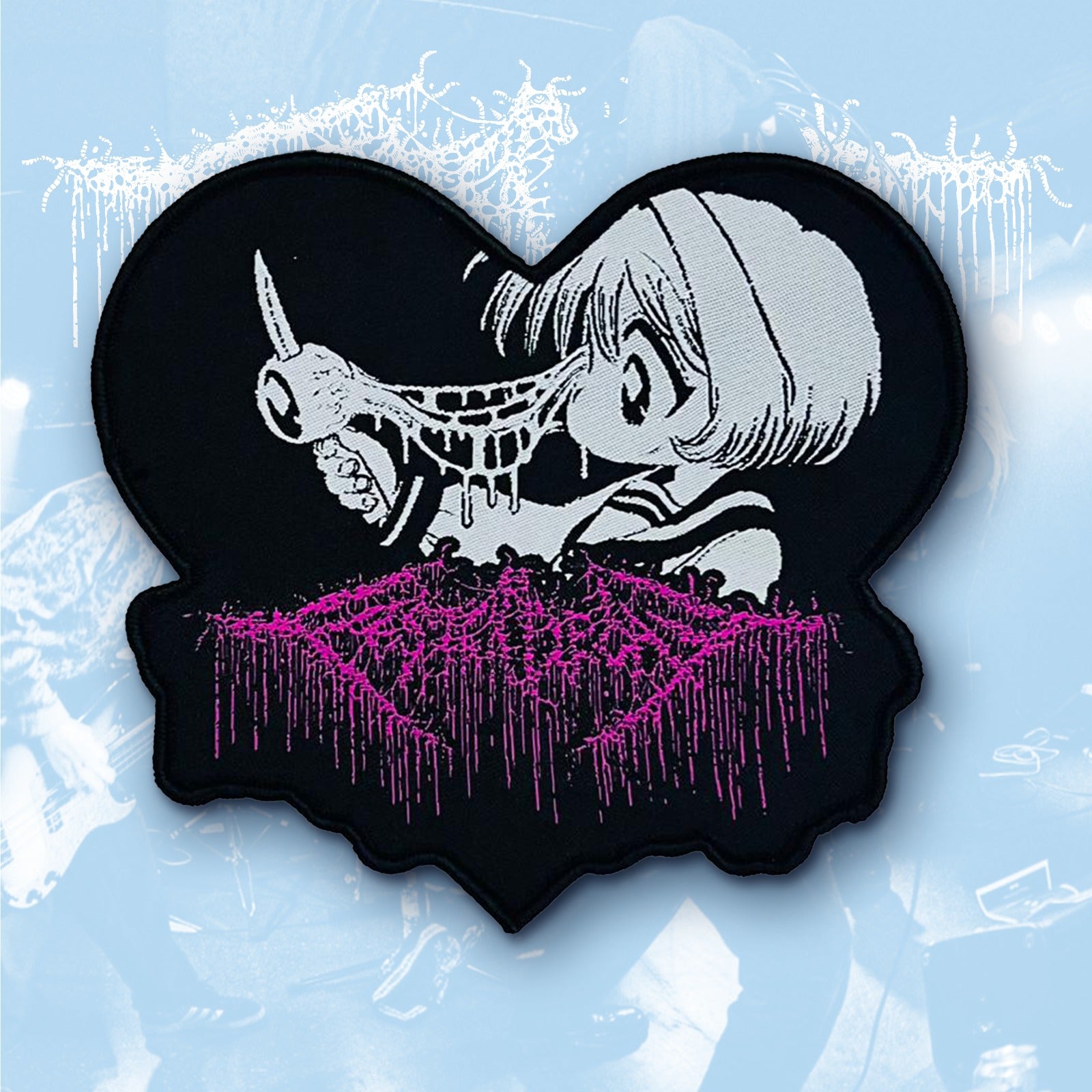 festerdecay-ichigo-cha-n-cusson-patch-tiss-bord-noir image 2