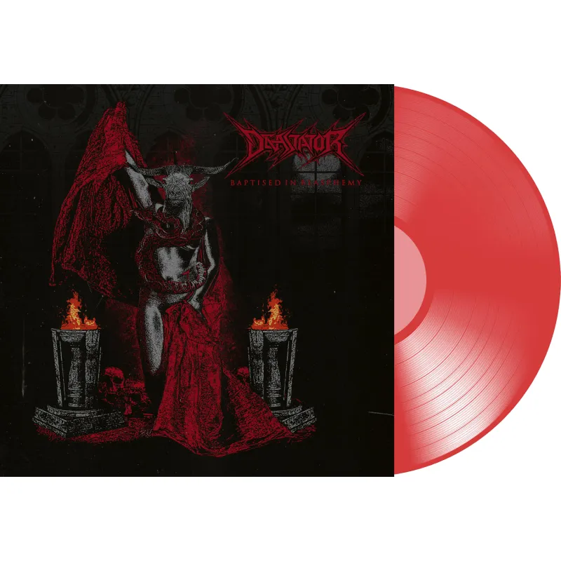 devastator-baptized-in-blasphemy-vinyle-lp-rouge-transparent image 1