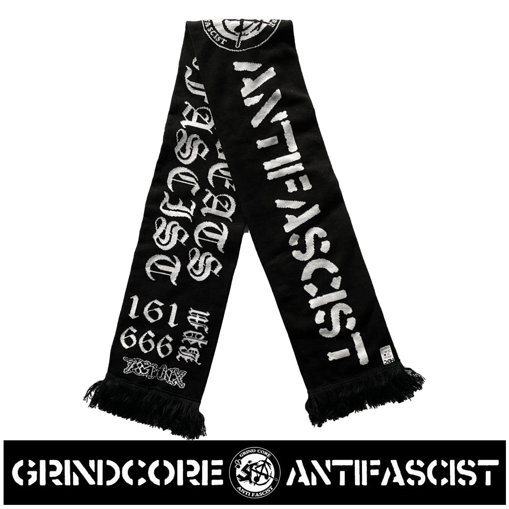 grindcore-antifascist-charpe-supporter-double-face-140-cm image 1