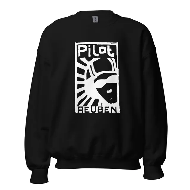 reuben-pilot-sweatshirt-coton-noir-taille-xl image 1