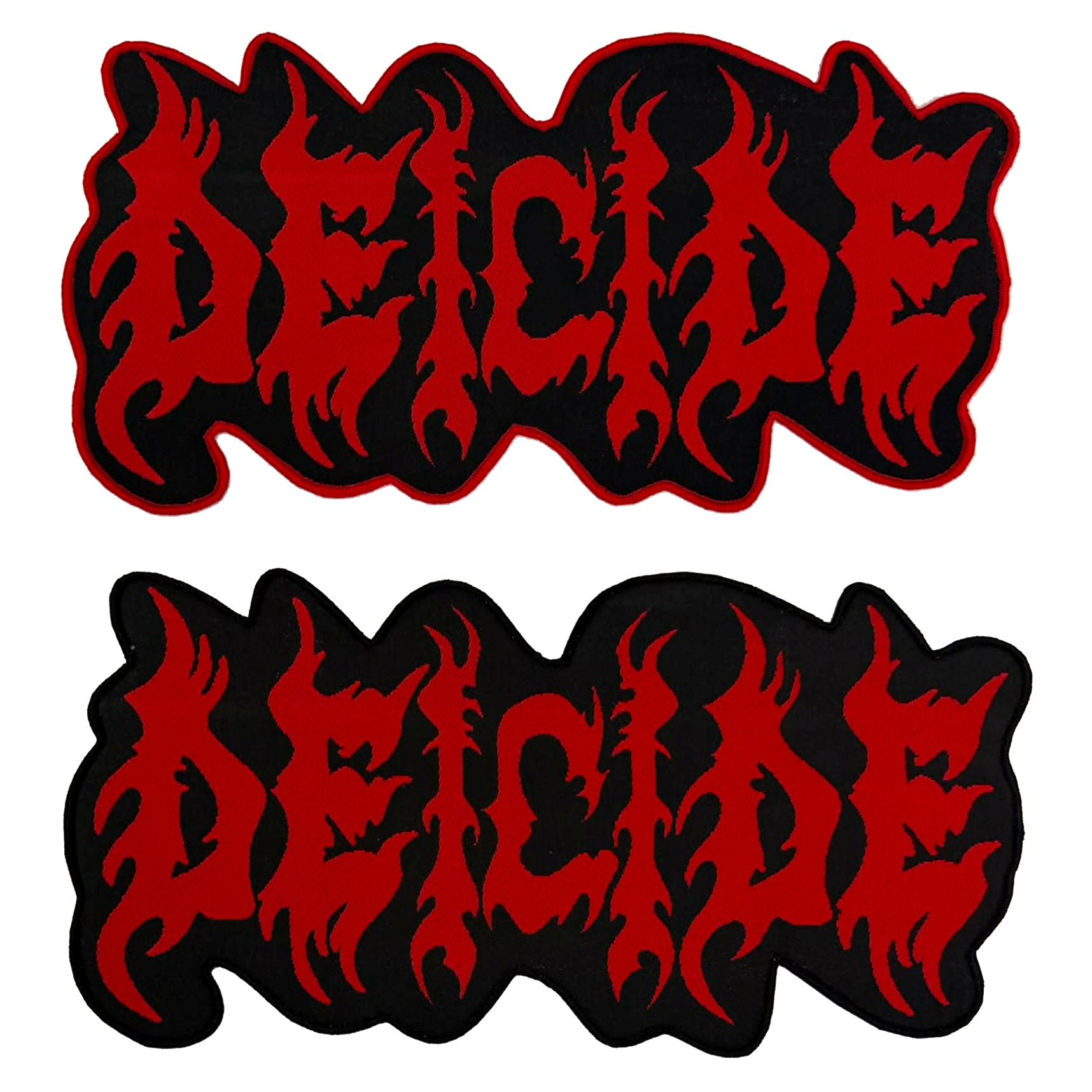 deicide-logo-patch-tiss-oversize-rouge-12-pouces image 1