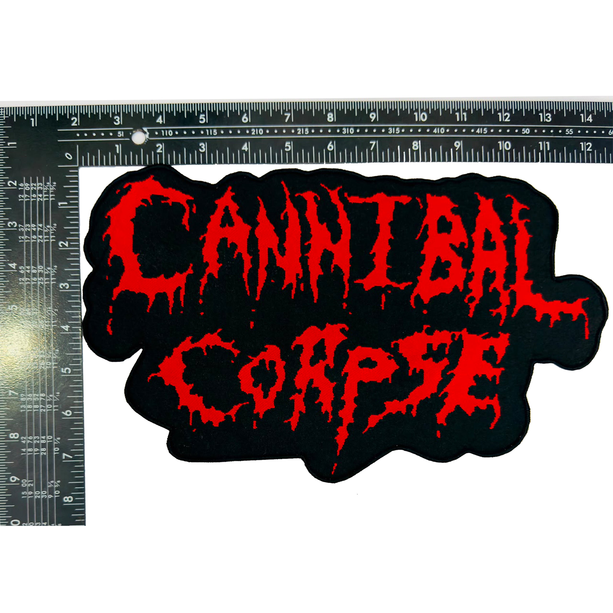 783punx-oversized-patch-cannibal-corpse-old-logo-patch-bordure-noire image 3
