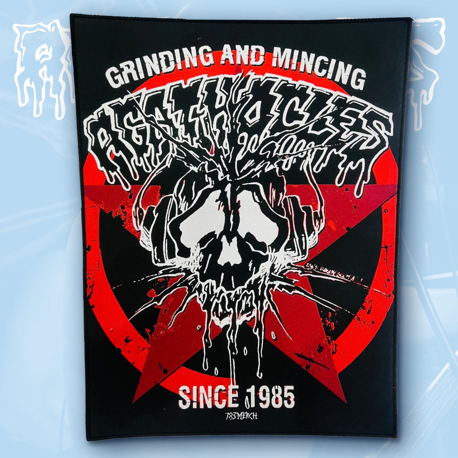 agathocles-grinding-mincing-backpatch-tiss-bordure-noire image 2