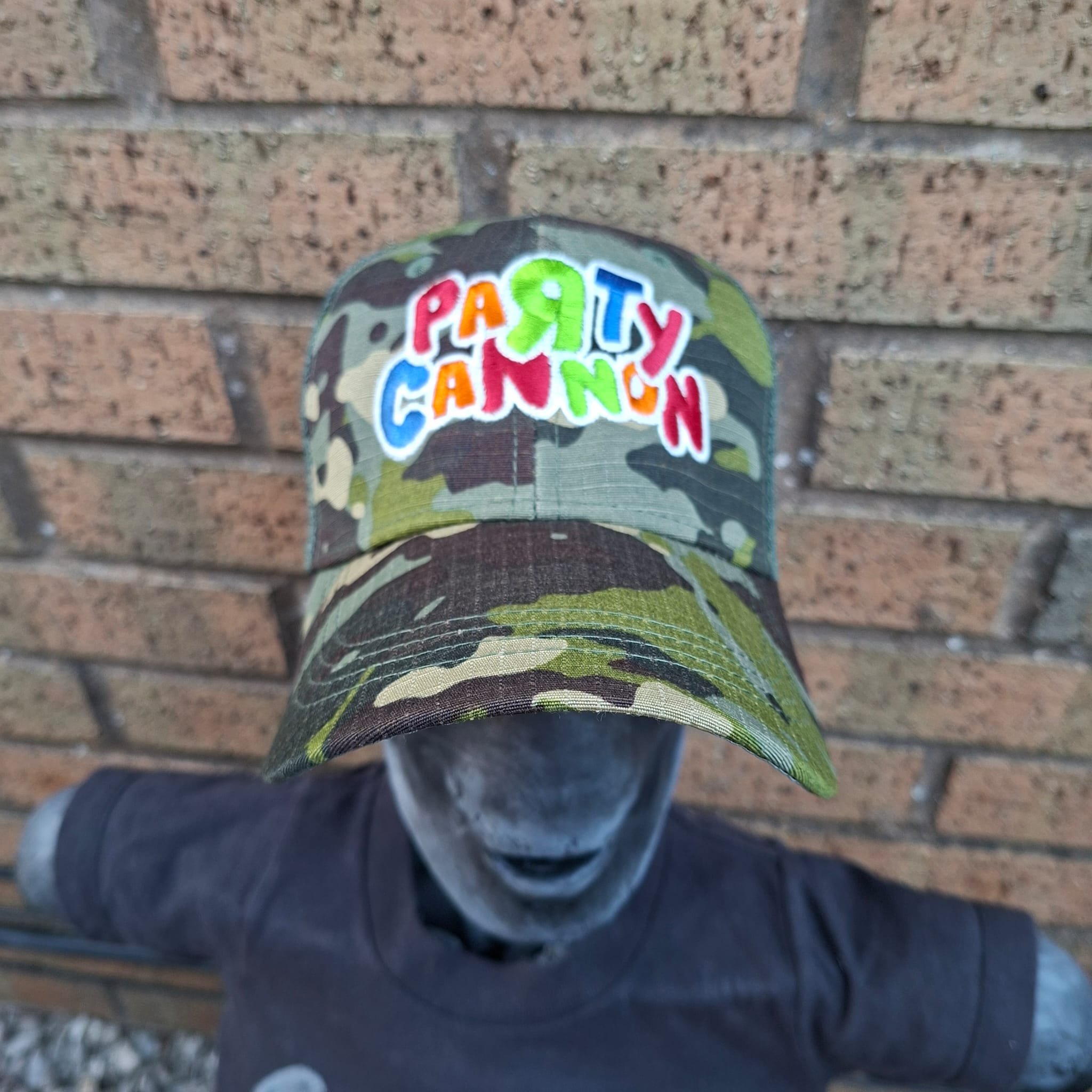 783punx-party-cannon-casquette-trucker-camo-vert-phosphorescente image 3