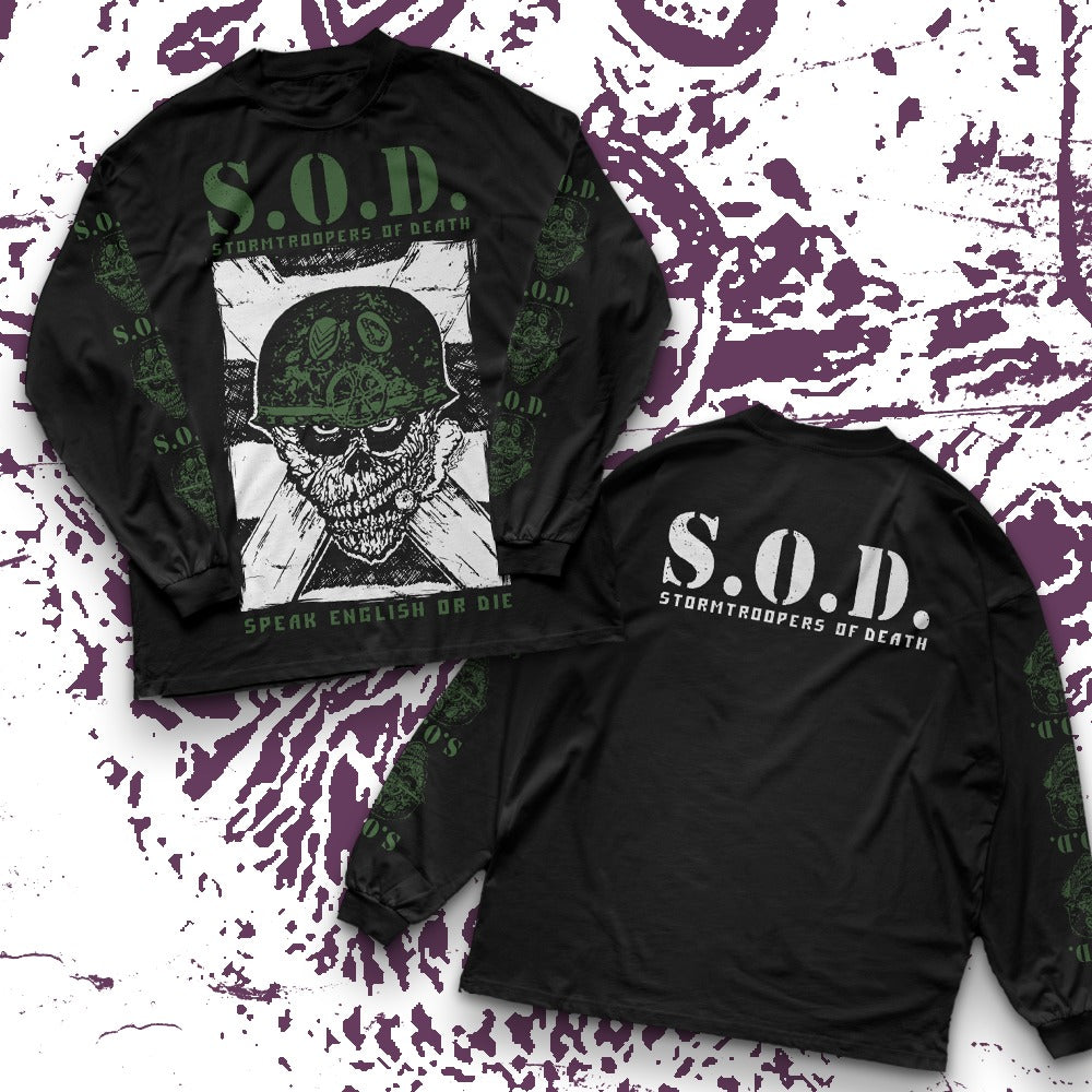 s-o-d-speak-english-or-die-sweat-manche-longue-taille-l image 1