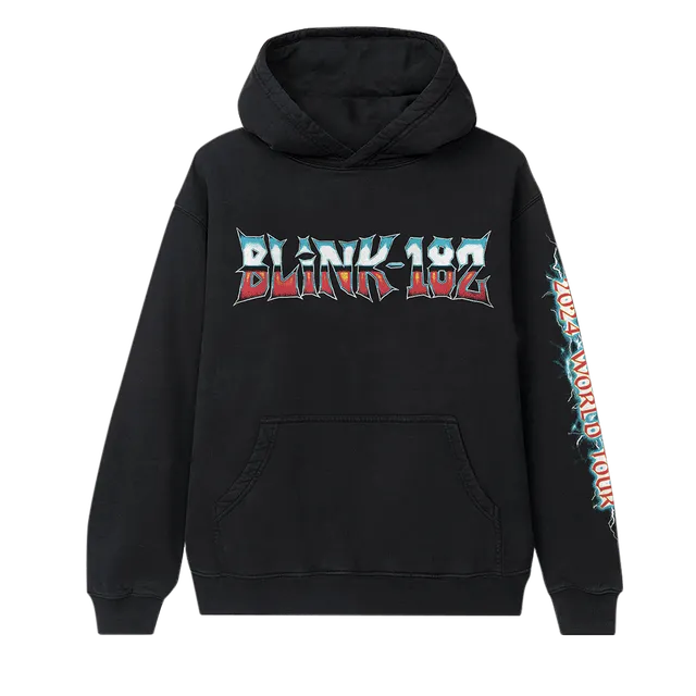 blink-182-world-tour-hoodie-noir-imprim image 1