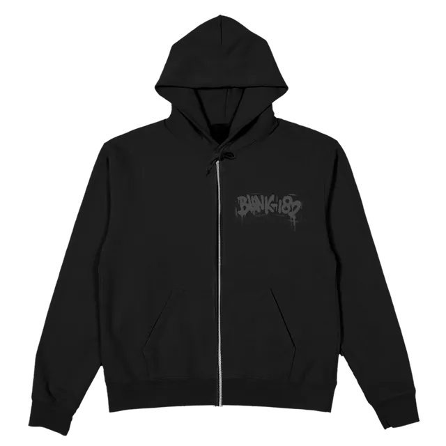 blink-182-spray-paint-smiley-sweat-zipp-noir image 1