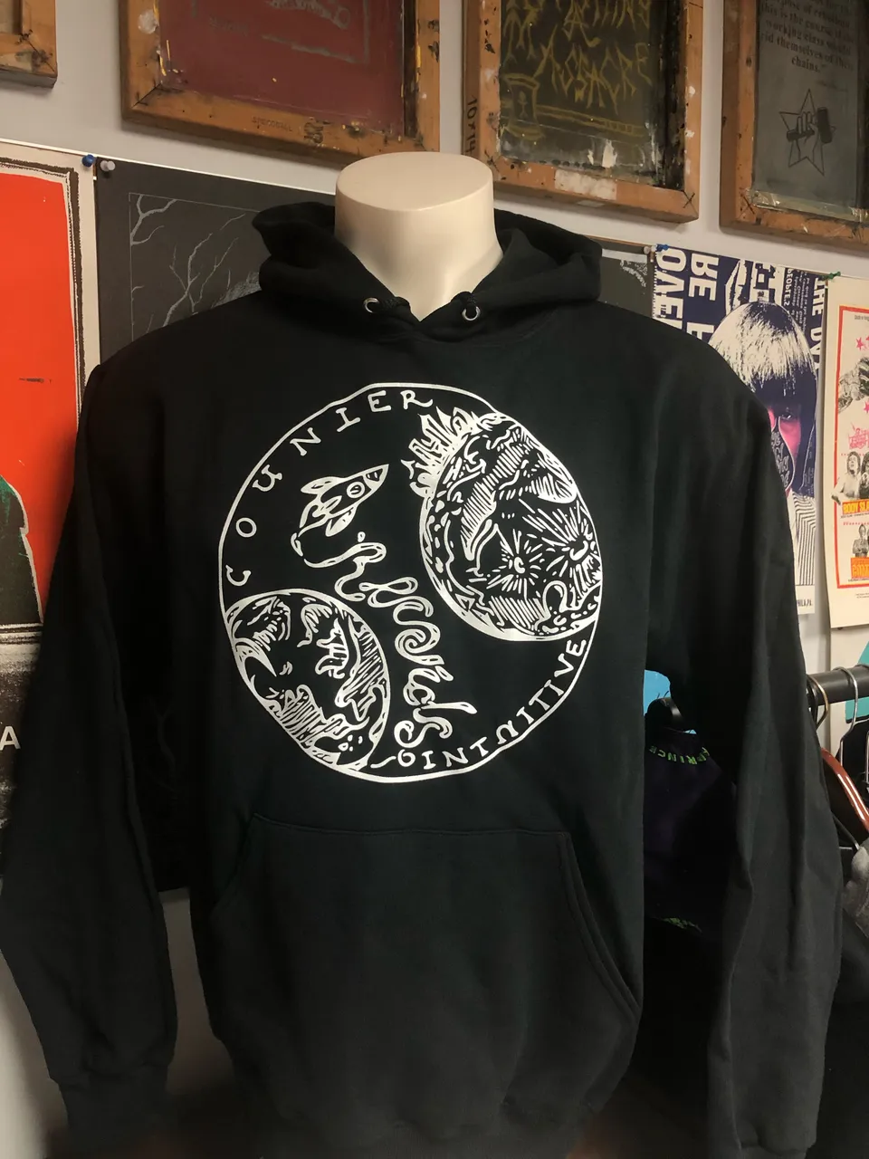 ci-logo-hoodie-sweat-capuche-noir-taille-l image 1