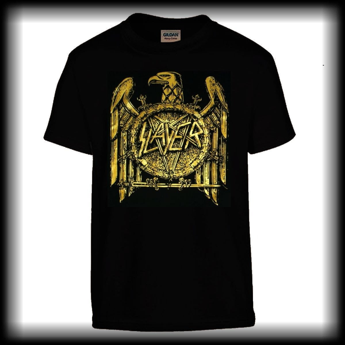 slayer-logo-gold-t-shirt-coton-gildan-dor image 1