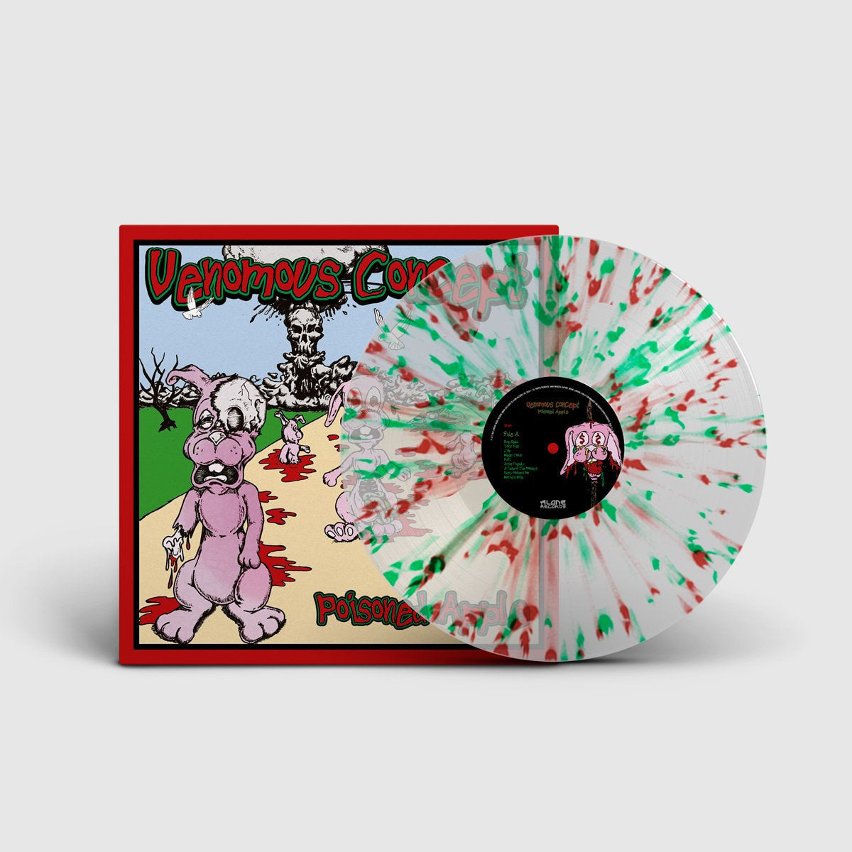 venomous-concept-poisoned-apple-vinyle-lp-splatter-transparent image 1