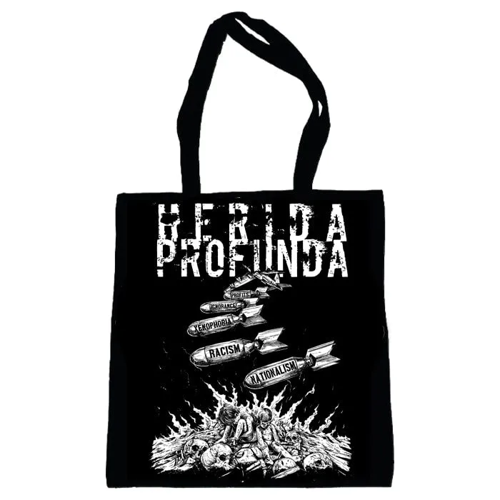 herida-profunda-refugees-welcome-tote-bag-toile image 1