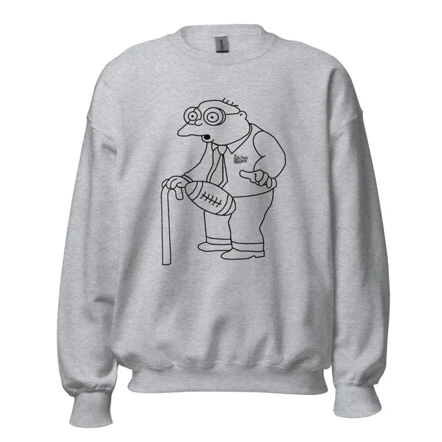 man-hit-by-football-sweat-gris-coton-col-rond image 1