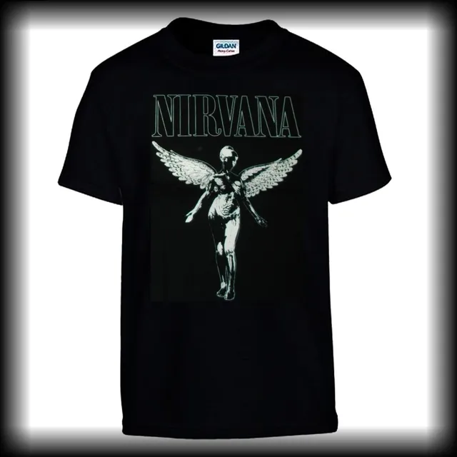 nirvana-in-utero-t-shirt-noir-coton-grunge image 1